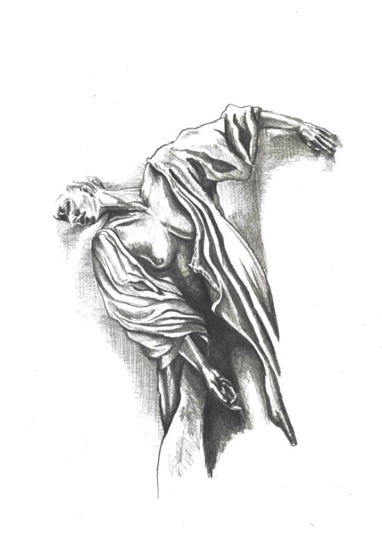 D'après Extase d'Ernest Pignon Ernest